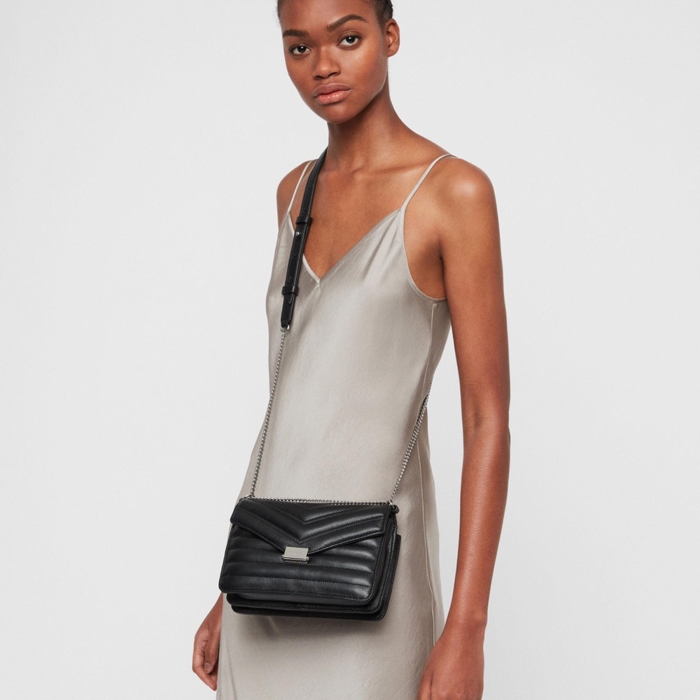 All Saints Justine Leather Crossbody Bag - Brand new, never worn